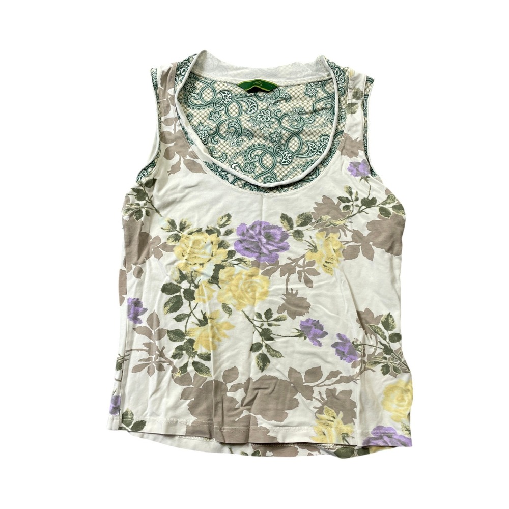 Oilily Medium Floral Tank Lyocel Blend